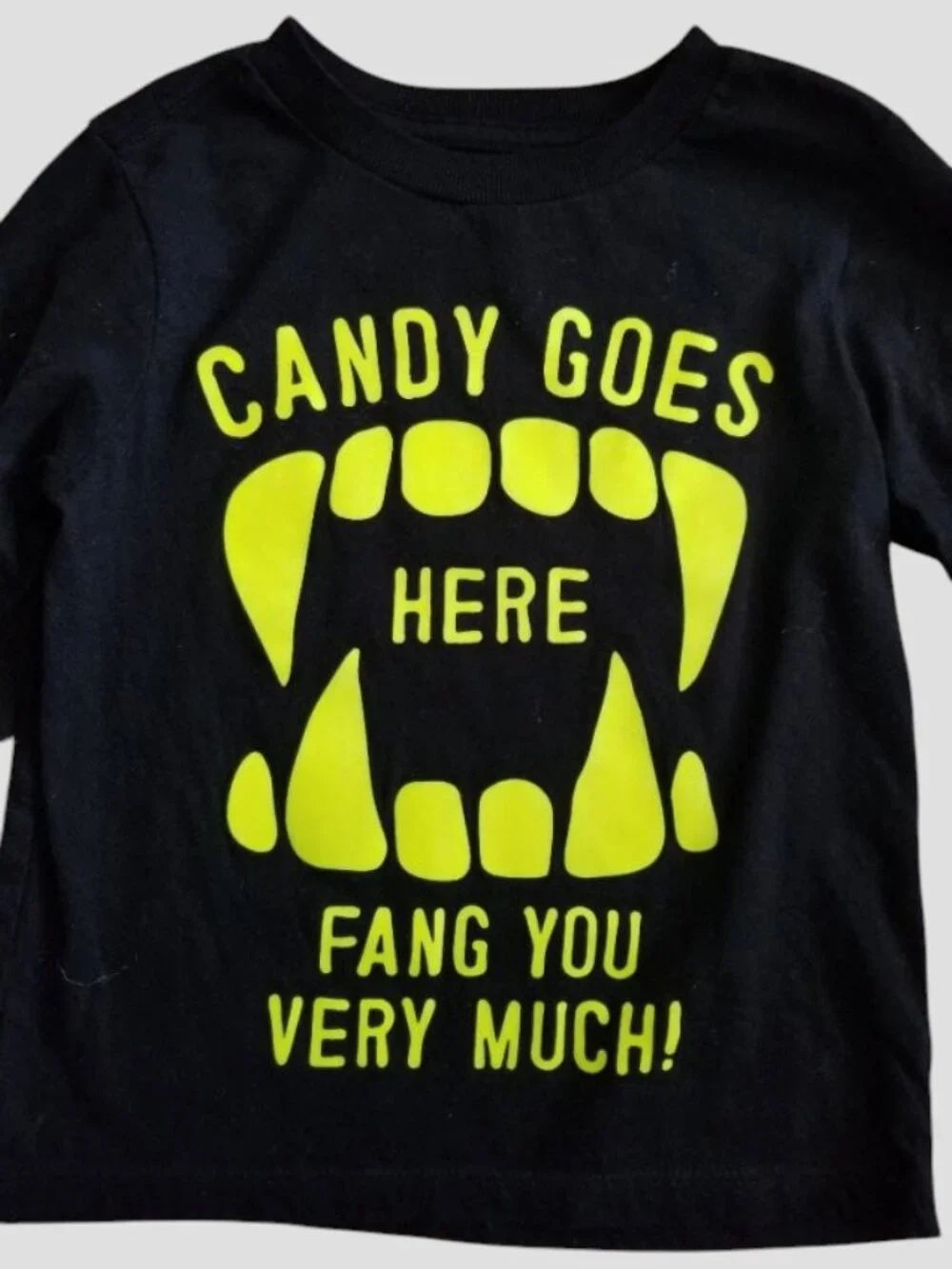 THE CHILDREN’S PLACE Black HALLOWEEN Candy Top Size 3T NEW